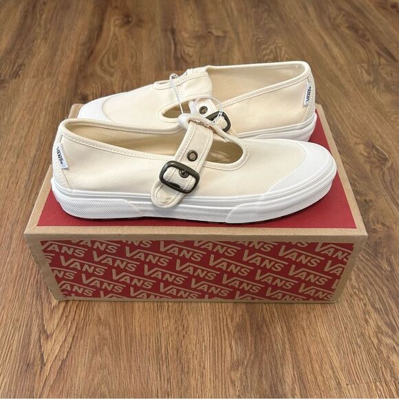 VANS off the wall Mary Jane cream beige shoes sneakers women’s 7 new - Picture 6 of 7